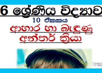 Grade 06 Science – Unit 10 | Food Related Interactions