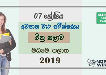 Grade 07 Art 3rd Term Test Paper 2019 Sinhala Medium – Central Province