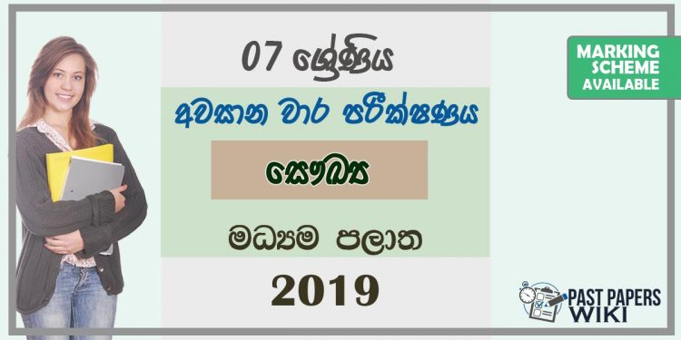 Grade 07 Health 3rd Term Test Paper 2019 Sinhala Medium – Central Province