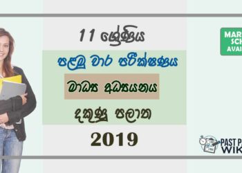 Grade 11 Communication And Media Studies 1st Term Test Paper with Answers 2019 Sinhala Medium - Southern Province
