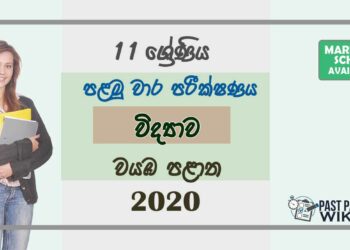 Grade 11 Science 1st Term Test Paper with Answers 2020 Sinhala Medium - North western Province
