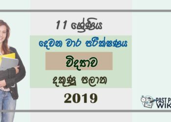 Grade 11 Science 2nd Term Test Paper 2019 Sinhala Medium - Southern Province