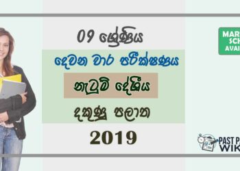Grade 09 Dancing 2nd Term Test Paper With Answers 2019 Sinhala Medium - Southern Province