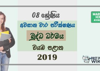 Grade 08 Buddhism 3rd Term Test Paper With Answers 2019 Sinhala Medium - North western Province