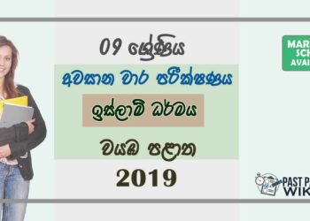 Grade 09 Islam 3rd Term Test Paper With Answers 2019 Sinhala Medium - North western Province