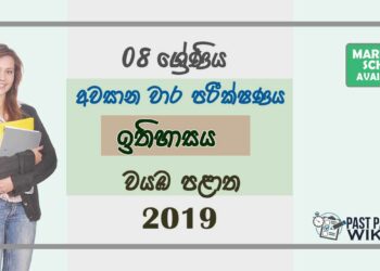 Grade 08 History 3rd Term Test Paper With Answers 2019 Sinhala Medium - North western Province