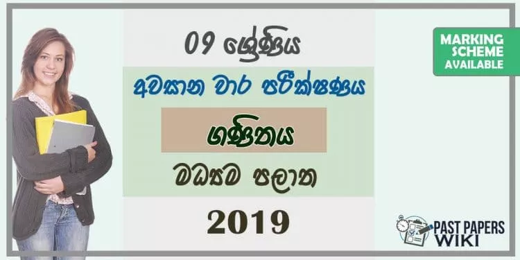 Grade 09 Mathematics 3rd Term Test Paper With Answers 2019 Sinhala Medium - Central Province