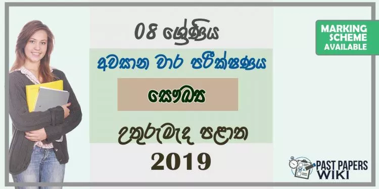 Grade 08 Health And Physical Education 3rd Term Test Paper With Answers 2019 Sinhala Medium - North Central Province