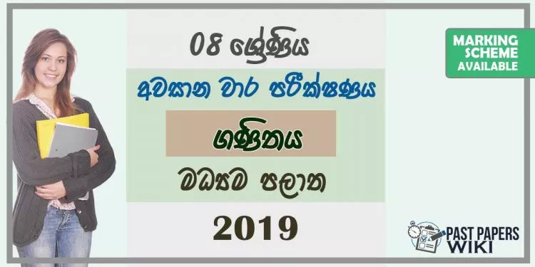 Grade 08 Mathematics 3rd Term Test Paper With Answers 2019 Sinhala Medium - Central Province