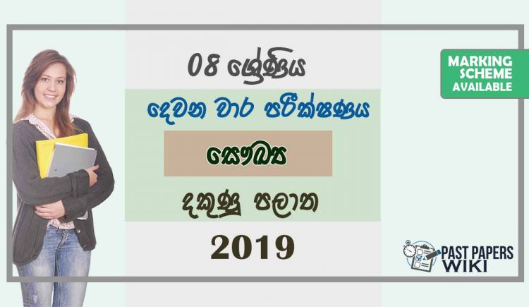 Grade 08 Health And Physical Education 2nd Term Test Paper With Answers 2019 Sinhala Medium - Southern Province