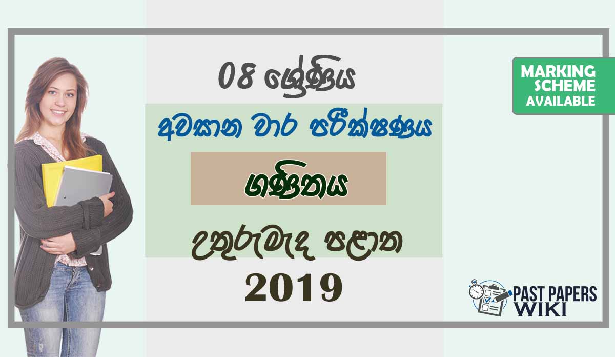 Grade 08 Mathematics 3rd Term Test Paper With Answers 2019 Sinhala Medium - North Central Province