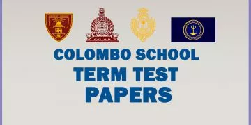Colombo School Term Test Papers - Updated Papers 2021