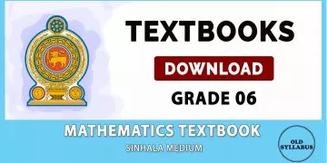 Grade 06 Mathematics textbook | Sinhala Medium – Old Syllabus