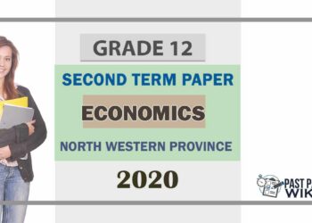 Grade 12 Economics 2nd Term Test Paper 2020 North Western Province