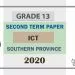 Grade 13 Information And Communication Technology 2nd Term Test Paper 2020 | Southern Province