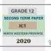 Grade 12 Information And Communication Technology 2nd Term Test Paper With Answers 2020 North Western Province