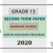 Grade 13 Business Studies 2nd Term Test Paper 2020 North Western Province