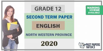 Grade 12 General English 2nd Term Test Paper With Answers 2020 North Western Province