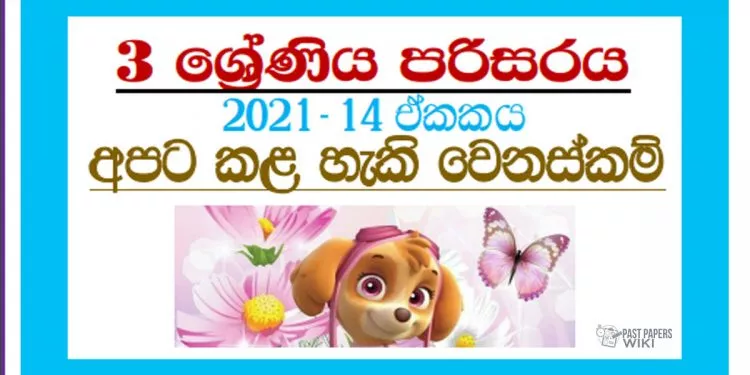 Grade 03 Environment Unit 14 | Apata Kala Heki Wenaskam