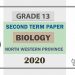 Grade 13 Biology 2nd Term Test Paper With Answers 2020 North western Province