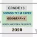 Grade 13 Geography 2nd Term Test Paper 2020 North Western Province