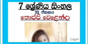 Grade 07 Sinhala Unit 22 | Thoppi Welenda