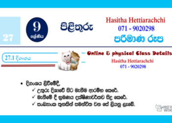 Grade 09 Mathematics Unit 27 | Scale Diagrams