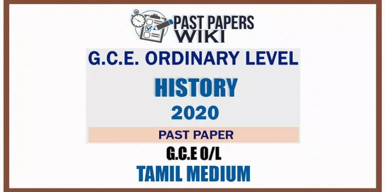Ordinary Level Examination History Official Past Paper 2020