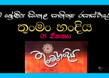 Sinhala Sahithya Rasasvadaya | Thunman Handiya - Grade10 Vichara