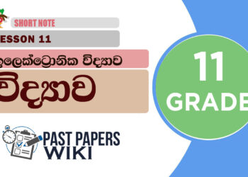 Electronic - Grade 11 Science Lesson 11 | Short Note