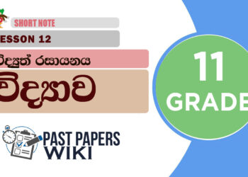 Vidyuth Rasayanaya - Grade 11 Science Lesson 12 | Short Note