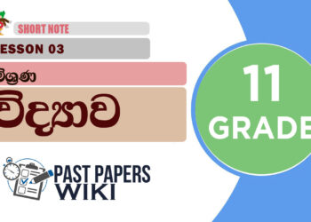 Mishrana - Grade 11 Science Lesson 03 | Short Note