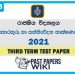 Royal College Information And Communication Technology 3rd Term Test paper 2021 - Grade 13 | English Medium