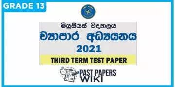 Musaeus College Business studies 3rd Term Test paper 2021 - Grade 13