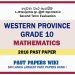 Western Province Grade 10 Mathematics Second Term Paper 2016 – English Medium