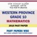 Western Province Grade 10 Mathematics Third Term Paper 2016 – English Medium