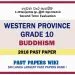 Western Province Grade 10 Buddhism Second Term Paper 2018 – Sinhala Medium