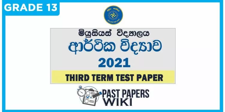 Musaeus College Economics 3rd Term Test paper 2021 - Grade 13