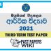Musaeus College Economics 3rd Term Test paper 2021 - Grade 13
