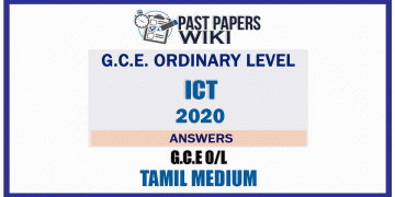2020 O/L ICT Marking Scheme | Tamil Medium