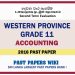 Western Province Grade 11 Accounting Second Term Paper 2016 – Sinhala Medium