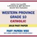 Western Province Grade 10 Catholic Second Term Paper 2018 Sinhala Medium