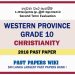 Western Province Grade 10 Christianity Second Term Paper 2018 – Sinhala Medium