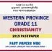 Western Province Grade 11 Christianity First Term Paper 2019 – Sinhala Medium