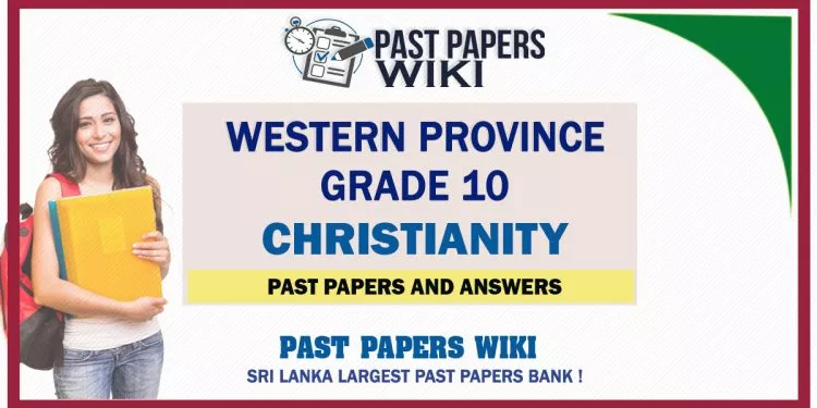 Western Province Grade 10 Christianity Past Papers - Sinhala Medium