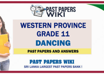 Western Province Grade 11 Dancing Past Papers - Sinhala Medium