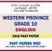 Western Province Grade 10 English Third Term Paper 2016 – English Medium