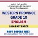 Western Province Grade 10 English Second Term Paper 2018 – English Medium