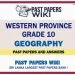 Western Province Grade 10 Geography Past Papers - English Medium