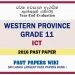 Western Province Grade 11 ICT Third Term Paper 2016 – English Medium